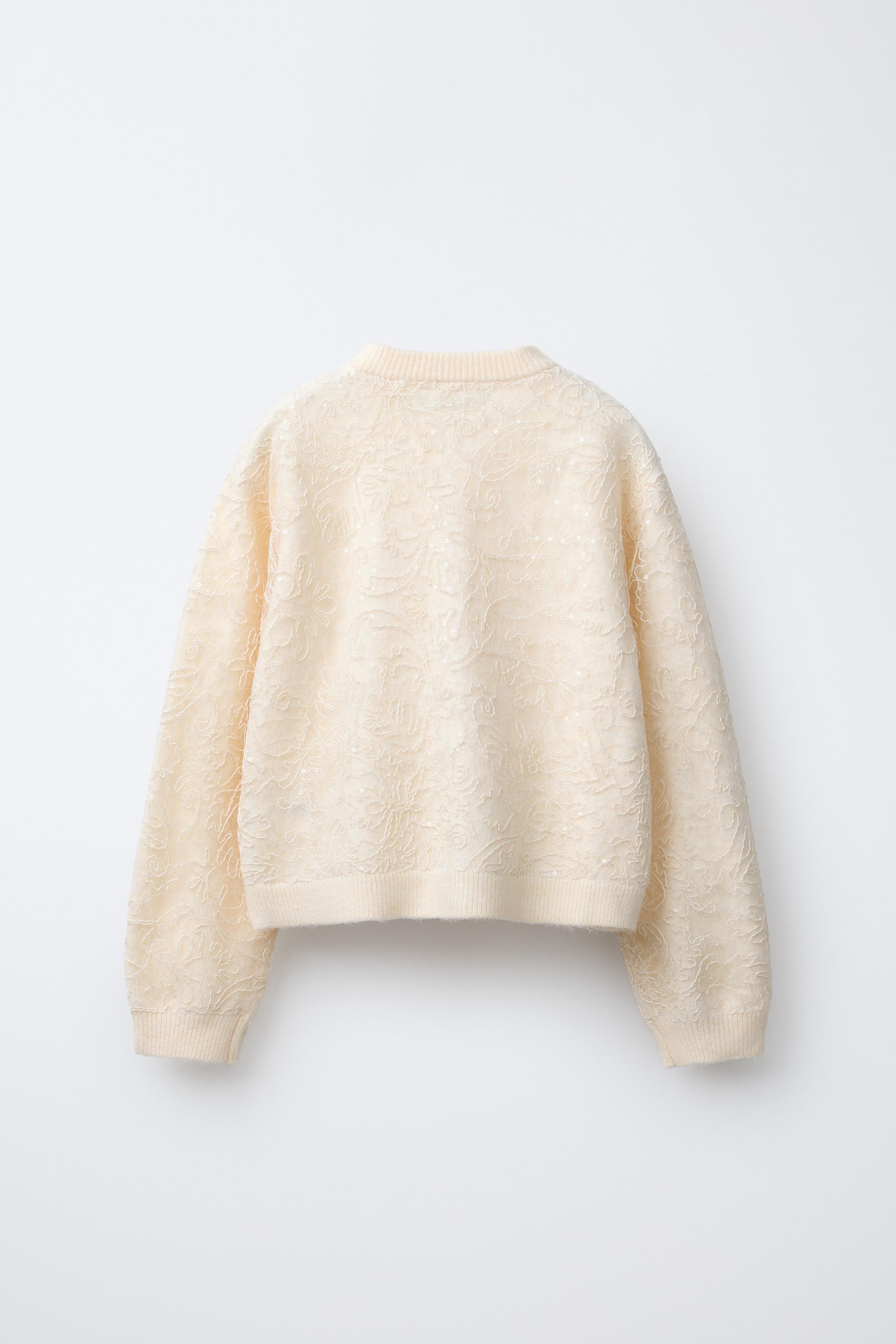 TULLE AND SEQUIN CARDIGAN